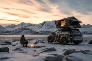 Wintercamping im Dachzelt: So gelingt das Übernachten auf dem Autodach