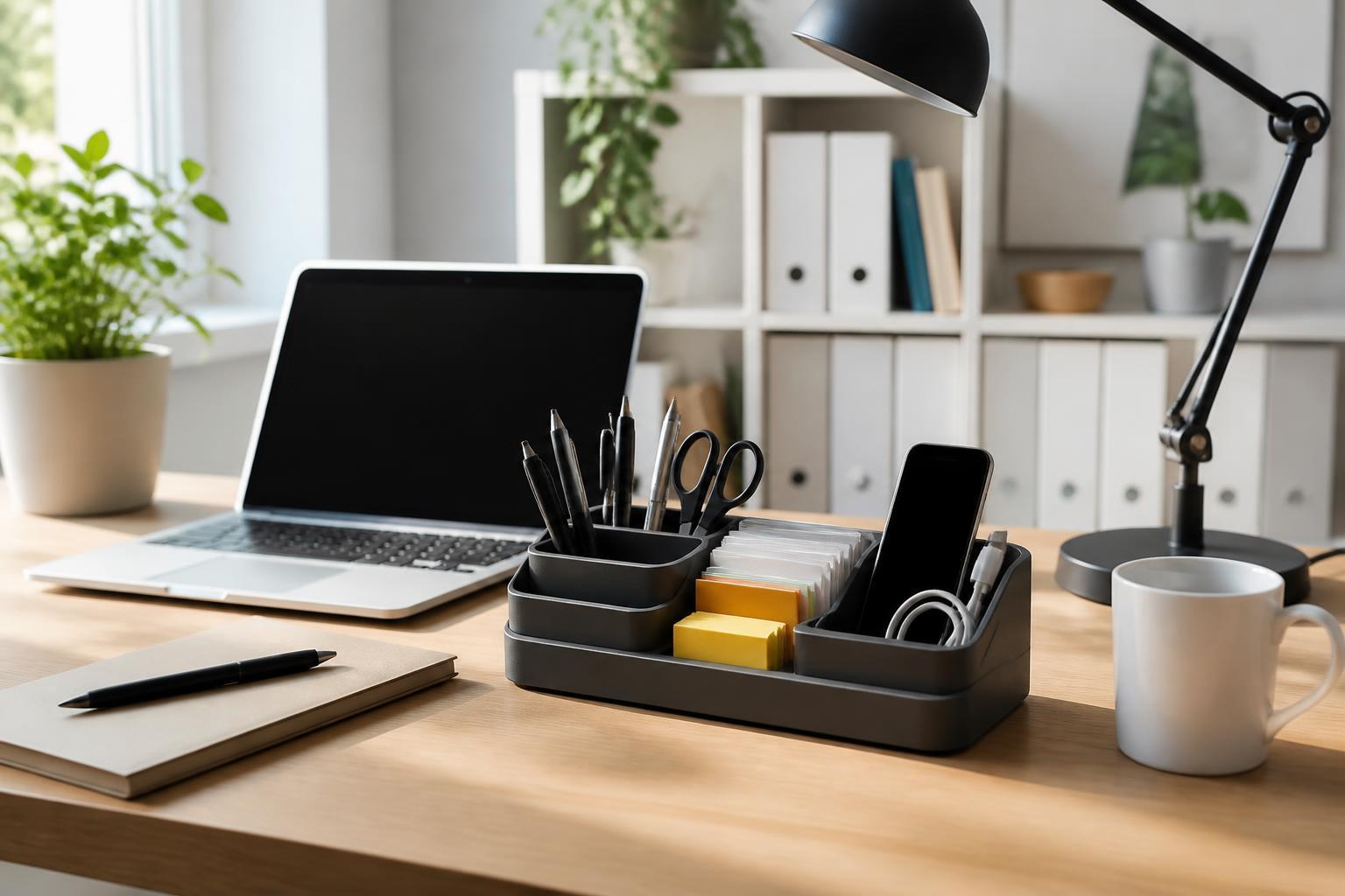 Homeoffice einrichten: Schreibtisch Organizer für bessere Produktivität